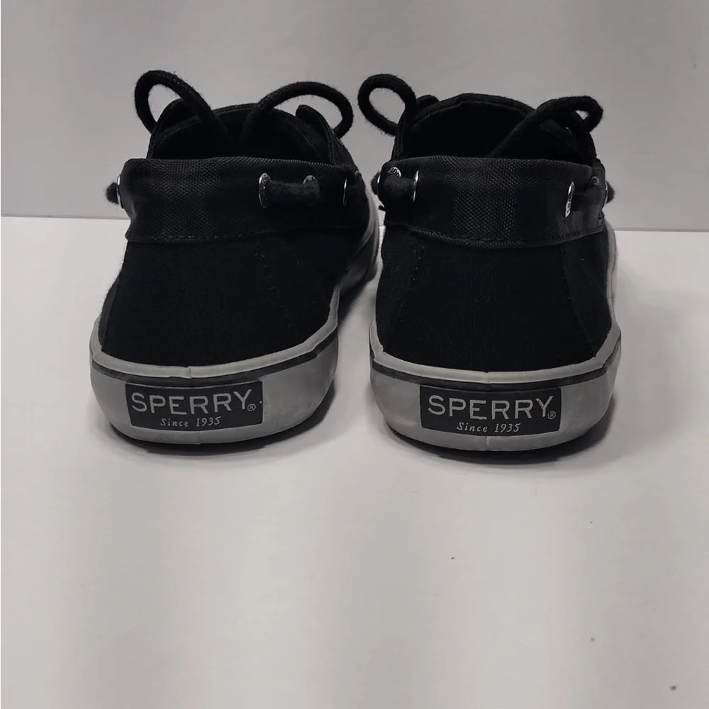 Sperry Men's Black Boat Shoes kids size 3 brand new with out tags